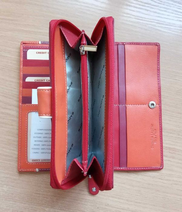 Портмоне кошелек гаманець Badolato Италия натуральная кожа