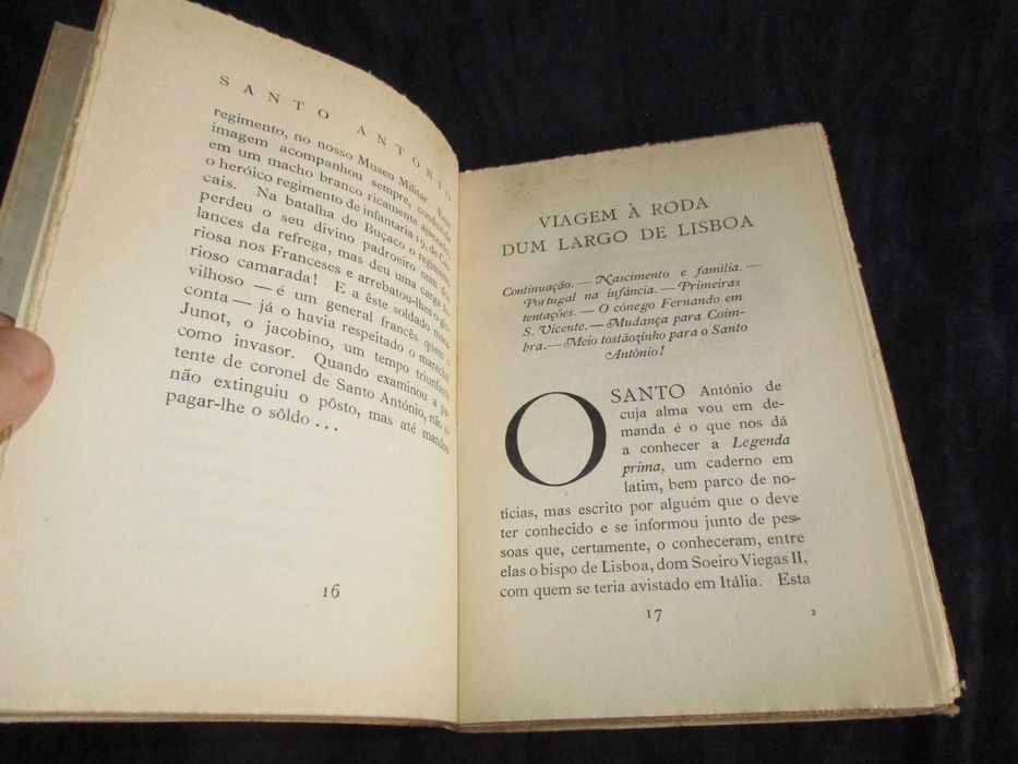 Livro Santo António Jornada do Centenário Afonso Lopes Vieira 1932