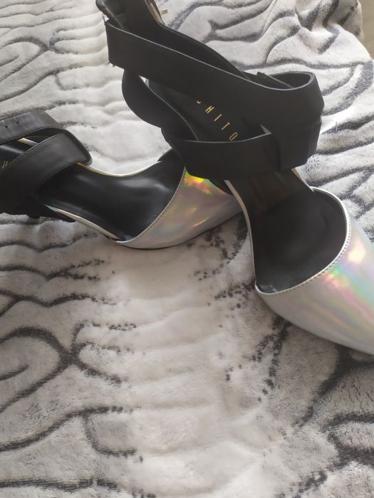 Holograficzne szpilki buty mohito. Rozmiar 38