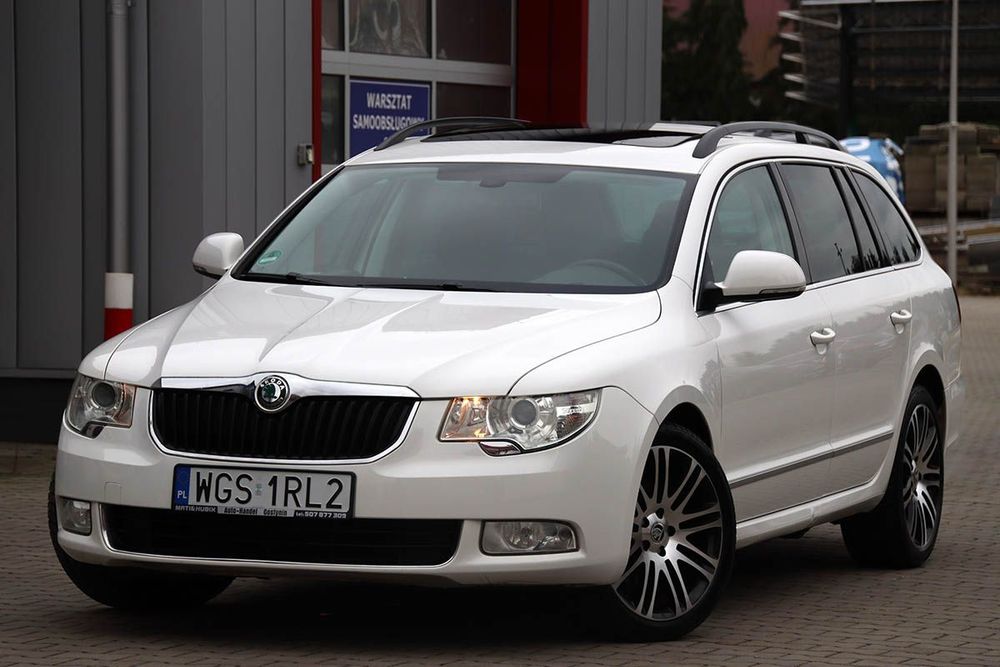 Skoda Superb BIAŁY 1,8 Turbo 160KM*Panorama*Alu 18''*z Niemiec Tablice PL