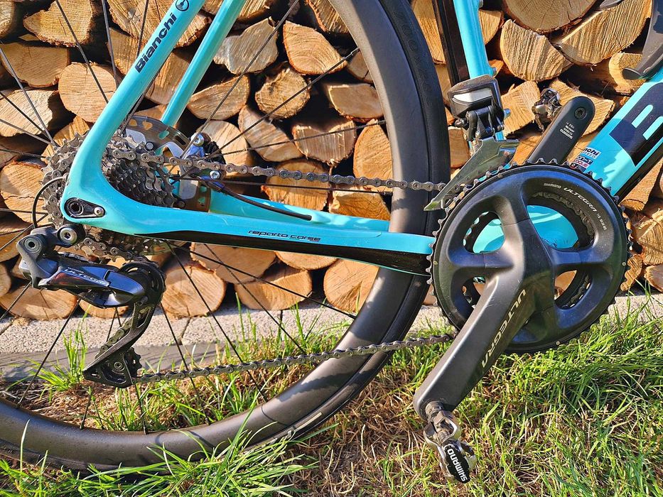 Bianchi Infinito CV Celeste, Ultegra Di2, koła karbon, rama 55 cm