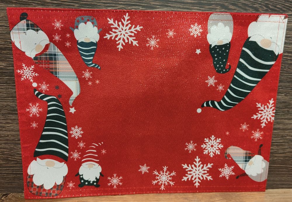 Podkładka Świąteczna na stół czerwona