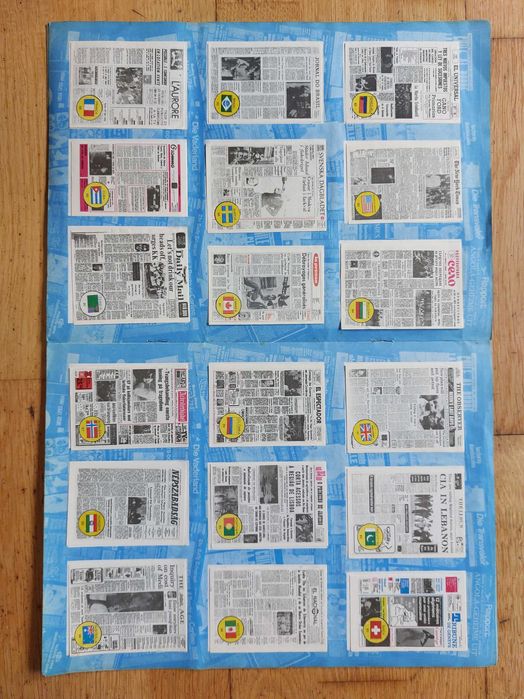 Caderneta de cromos "Jornais de todo o Mundo" - Completa
