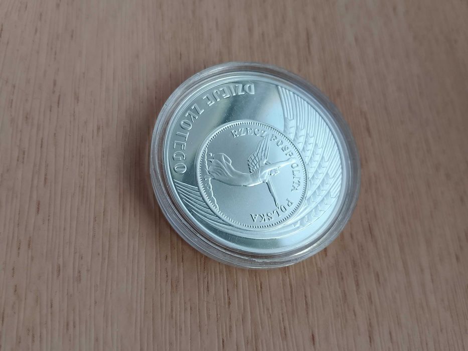 Moneta 10 zł 2007 rok Dzieje Złotego - Nike - srebro