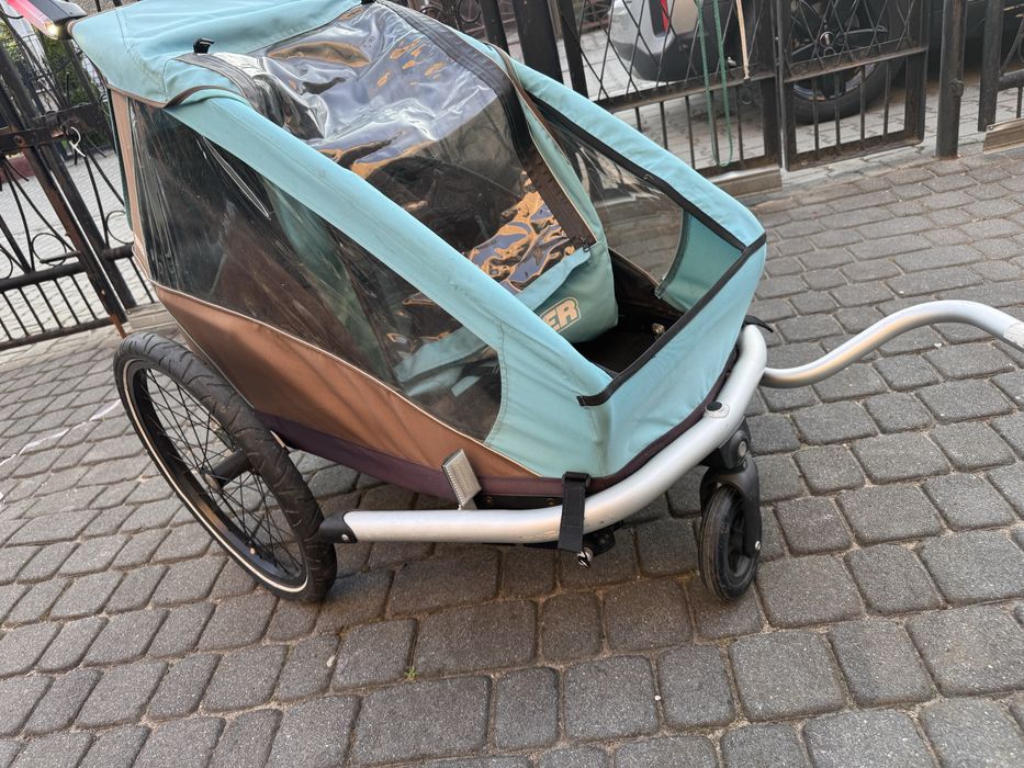 Przyczepka croozer kid plus 1  - 3w1 z amortyzacja