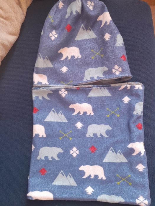 Komplet czapka i komin