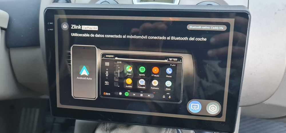 Rádio Android com ecrã de 10.1''