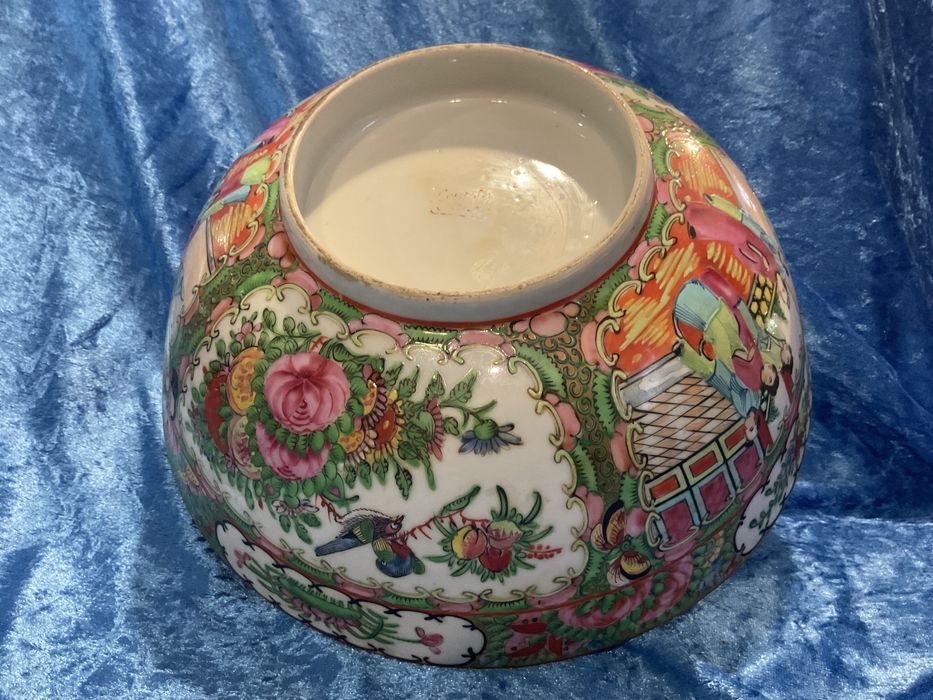 Chinese Bowl  canton famaly rose 25x10cm alt,