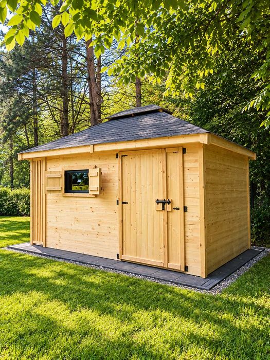 Domek Narzędziowy 3x4 z Drewutnią 2w1 | Altana Drewniana | PROMOCJA -10%