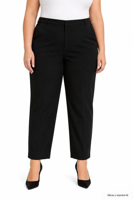Eleganckie spodnie z kantem rozmiar 5XL