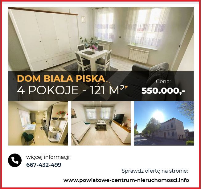 Dom na sprzedaż Biała Piska ! Zaproponuj Swoją Cenę !