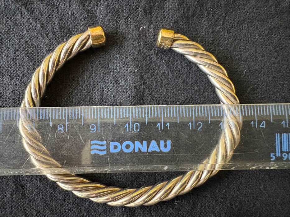 David Yurman Cable Cuff Bracelet. Piękna, męska bransoleta. Okazja!