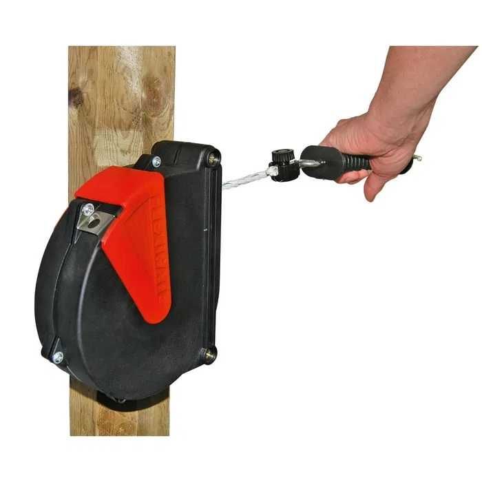 Zestaw bramowy do ogrodzeń elektrycznych Flexigate z linką, 7,5m x 6mm