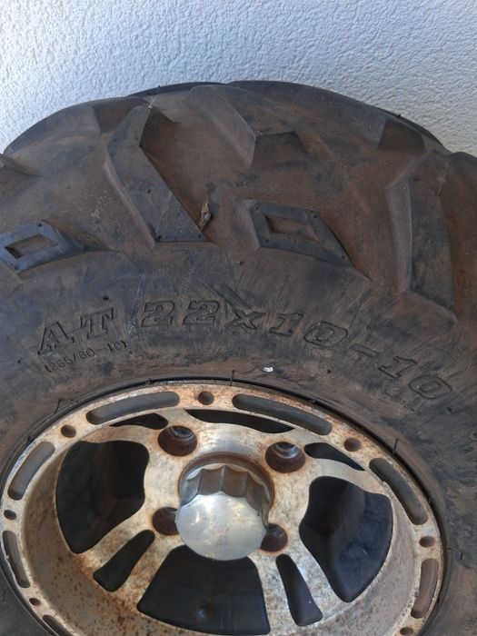 Vendo lote 4 Jantes em alumínio moto 4 em AT 21x10-10 /AT 22x10-10