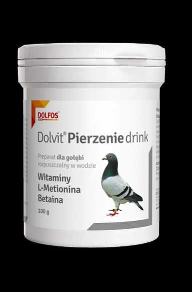 Dolvit Pierzenie Drink Dolfos - Płyn na idealne pióra dla gołębi