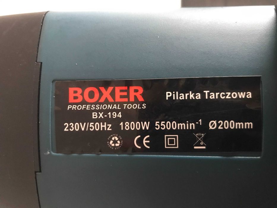 Циркулярна пила Boxer BX-194,1800 Вт.,діаметр 200 мм.5500 об/хв.