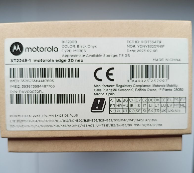 Motorola edge 30 neo 5G 8/128 GB P-Oled Wrocław Wysyłka