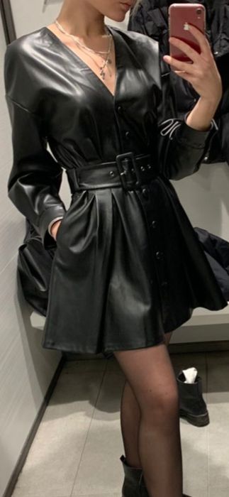 Плаття з екошкіри