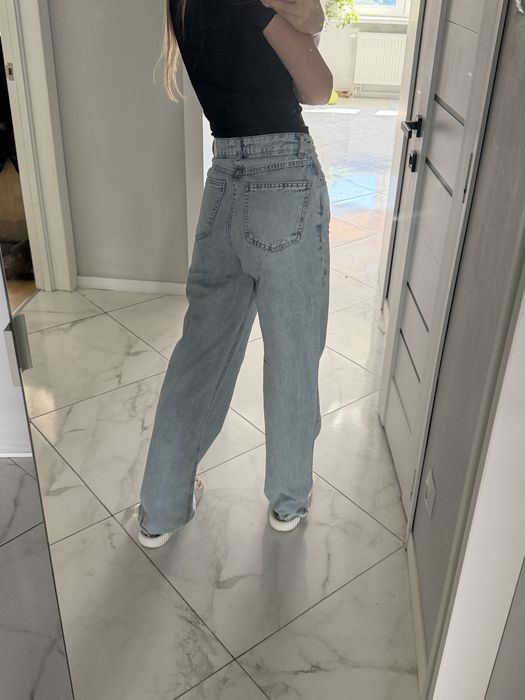 Джинси блакитні широкі wide leg