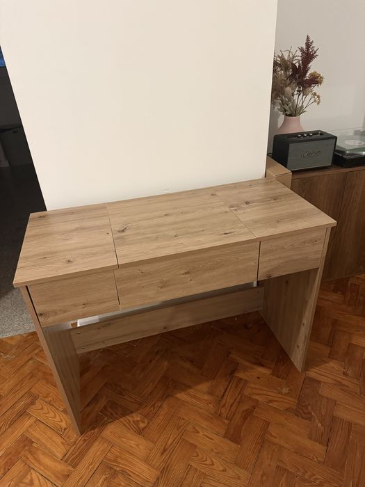 Toucador / Mesa de Cosméticos vidaXL – Carvalho Artesanal