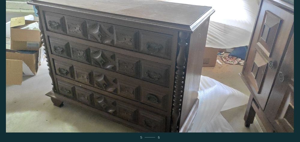 Conjunto quarto madeira maciça