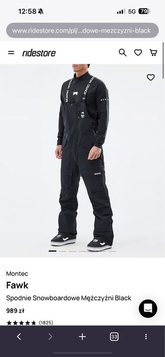 Spodnie narciarskie/snowboardowe Montec Fawc