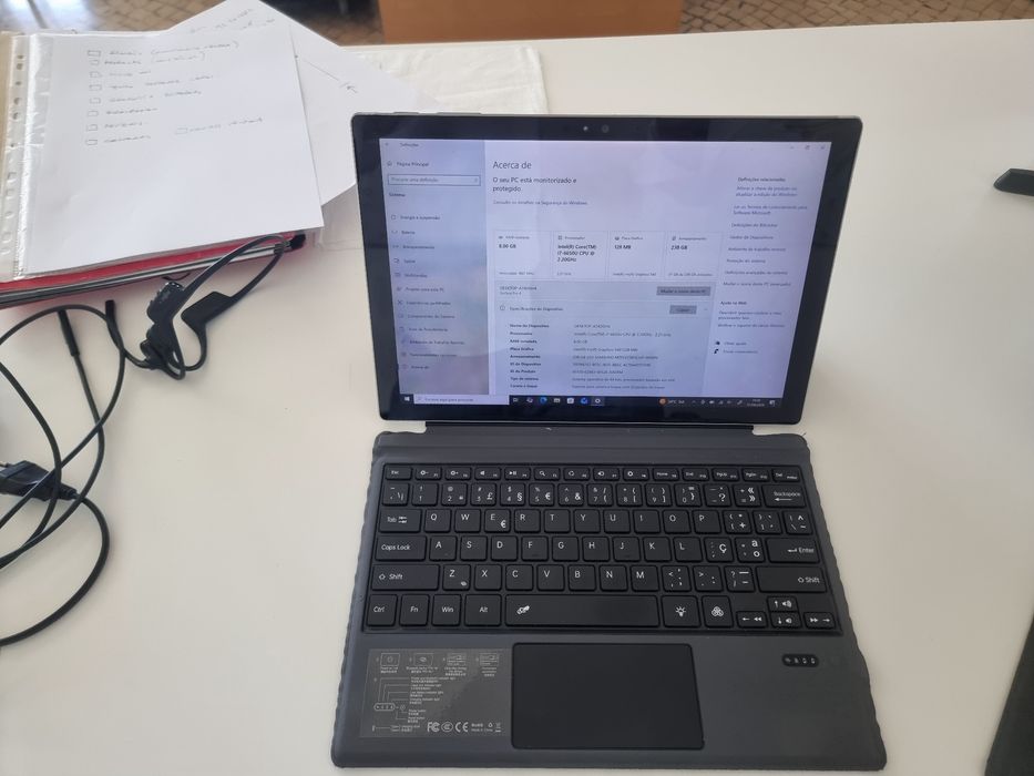 Microsoft Surface Pro i5 8GB 256GB + Teclado + Carregador