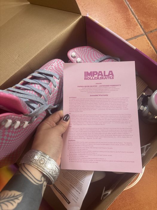 Patins Impala 38 Rosa Novos