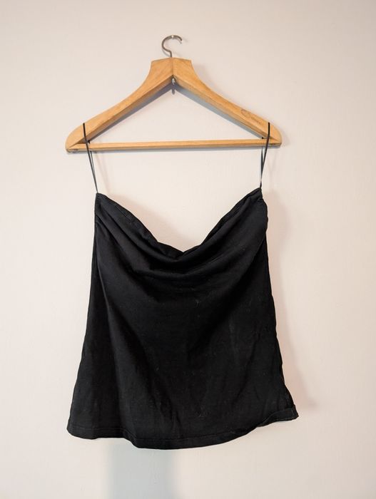 Damski czarny top bez rękawów rozmiar L H&M