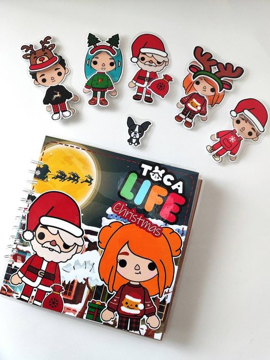 Тока Бока, Toca Boca новорічна книжечка на липучках