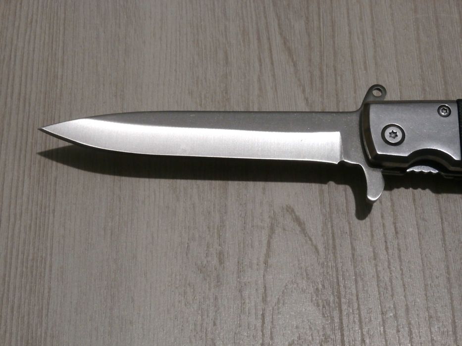 Ніж складний викидний Sog Flash Tanto Фліпер сатин Білий 21.5см,кліпса