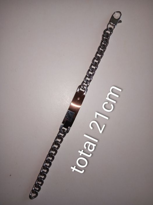 Pulseira masculina Woo Pure Feeling Aço Malha Chapa