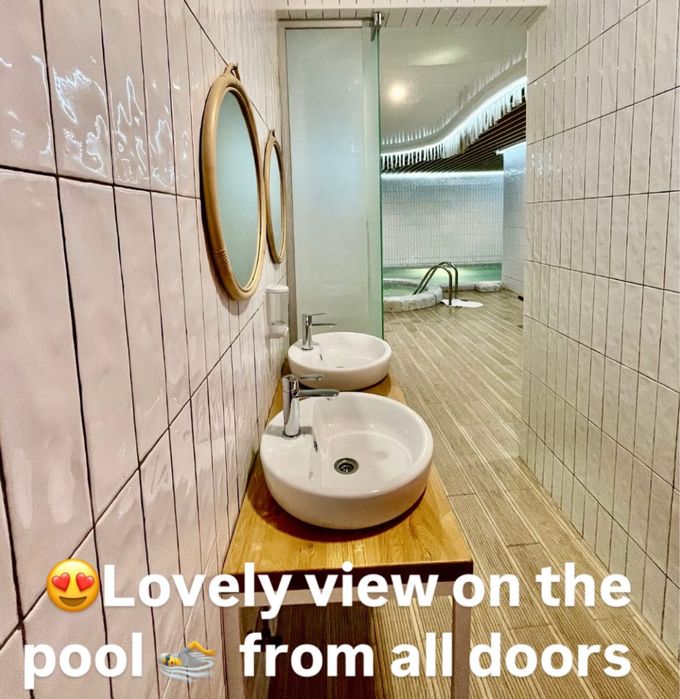 Світ Саун Leon-Сауна, Баня, Хамам, Лазня, Spa з басейном і водоспадом.