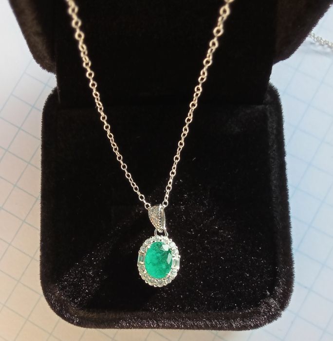 Fio de Prata com Esmeralda Colombiana