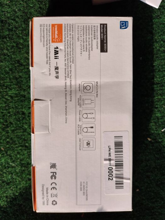 Adapter Bluetooth 1Mii B06S Plus Odbiornik audio Bluetooth 5.2 aptX 30