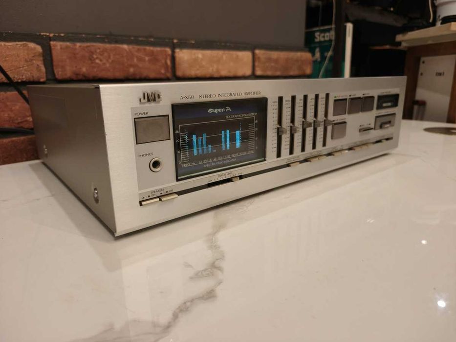 JVC A-X50 Wzmacniacz z KOREKTOREM ! Widmo ! Szeroki tranzystor Toshiba
