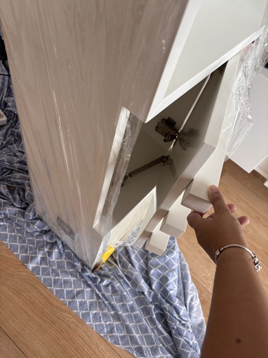 Estante Madeira Maciça Lacada a Branco