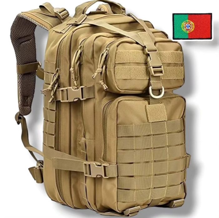 Mochila 45L estilo militar - oferta Bandeira de Portugal