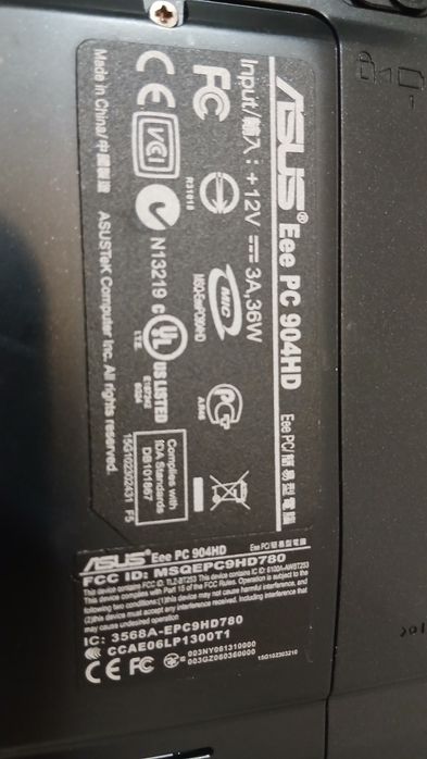 Notebook Asus Eee PC 904HD