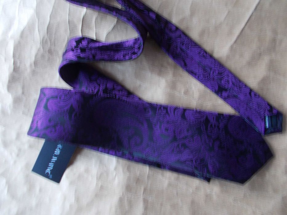 BARRY WONG Premium, Designerski, Nowy Krawat - Jedwab USA