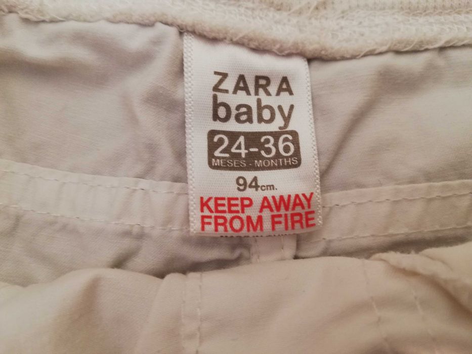 Calções brancos Zara de menino 2-3 anos (98cm)