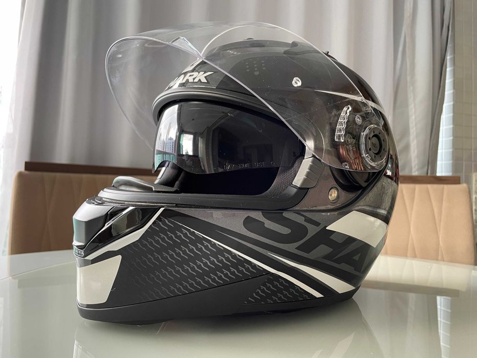Capacete Shark Ridill 1.2 Mecca WKR Preto e Cinza