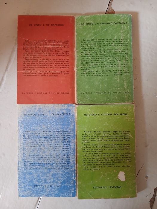 8 Livros "Os Cinco"- Diferebtes edições