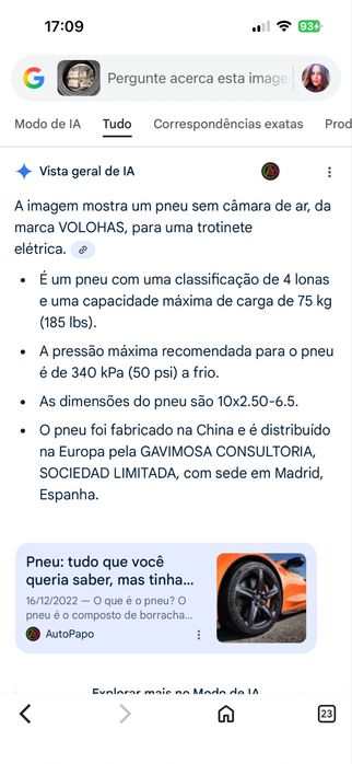 Roda de trotinette nova