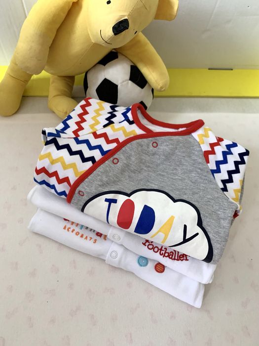 Набор 9 единиц! Человечки боди кофты Tu, F&F, Baby club 6-9 мес 74 см