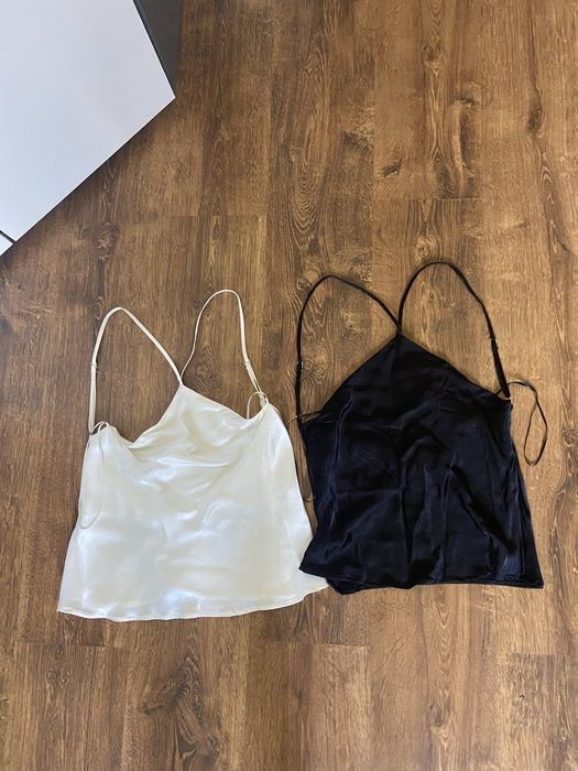 Zestaw 2 Topy Bershka S wiązanie viral coquette hit lato