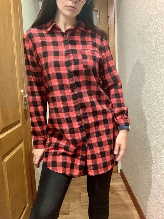 Сорочка у клітинку жіноча