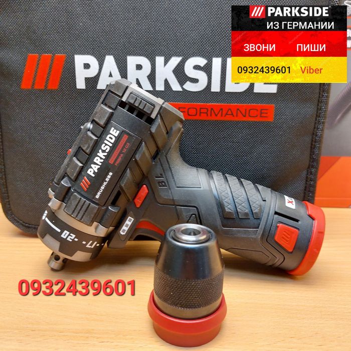 Аккум. шуруповерт со съемным патроном из ГЕРМАНИИ Parkside PBSPA 12 C3