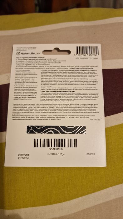 Subscrição 1 ano Norton 360