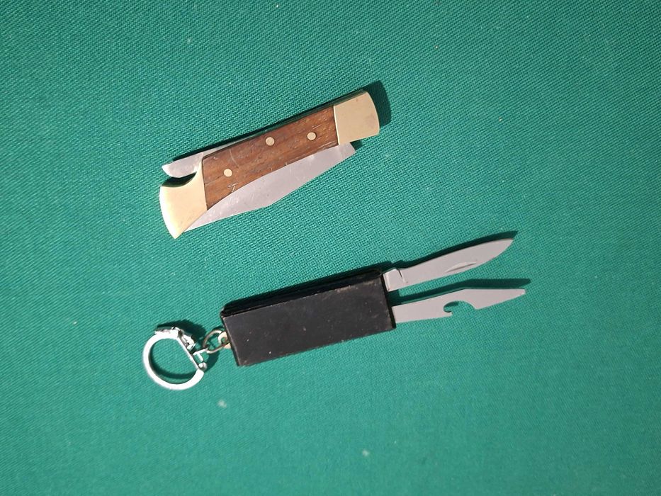 Belo Canivete artesanal vintage, sem marca + porta chaves